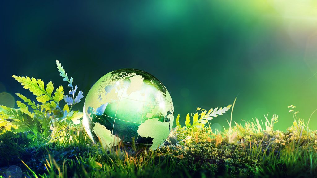Green glass earth